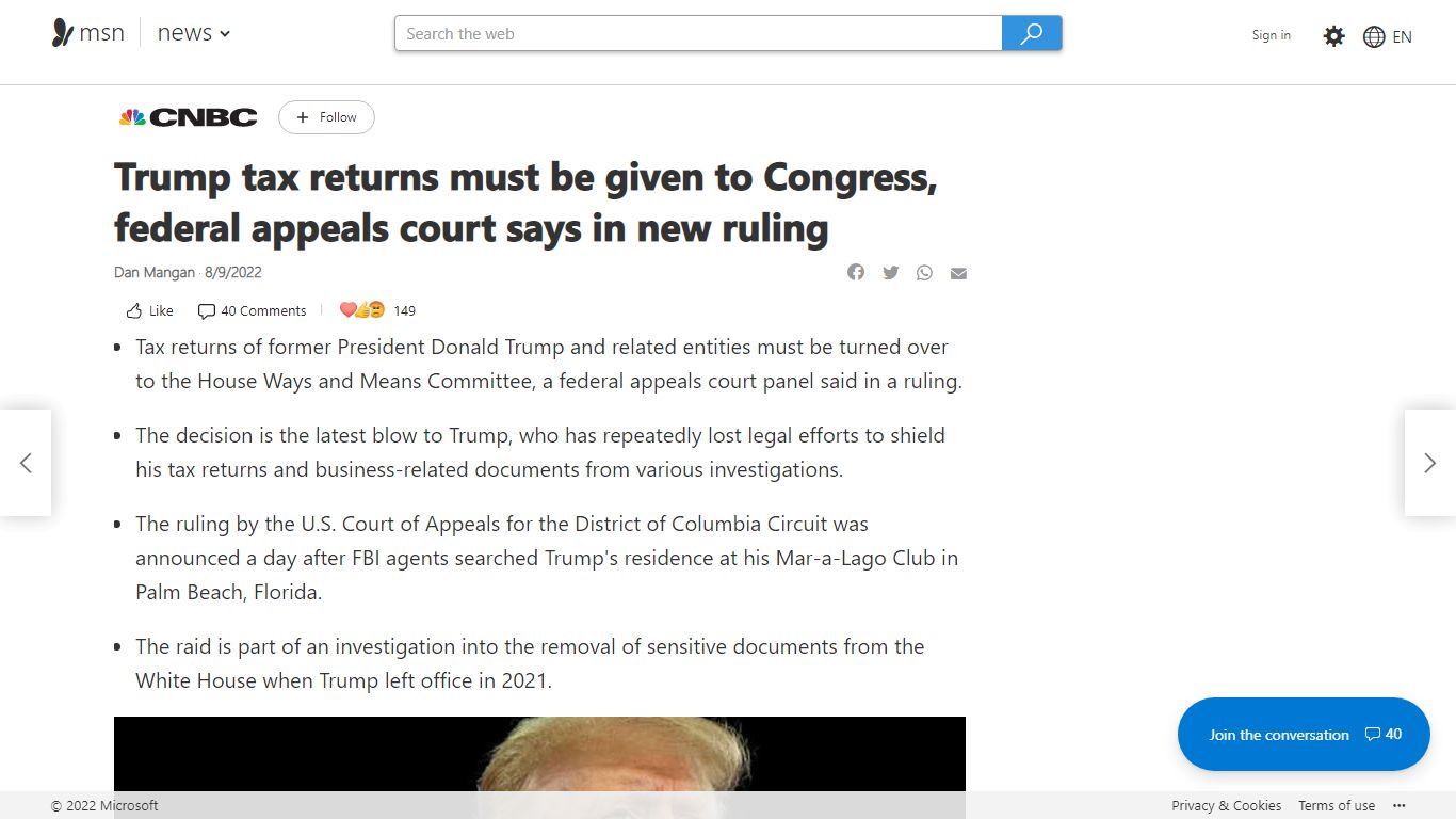 Trump tax returns must be given to Congress, federal appeals court says ...